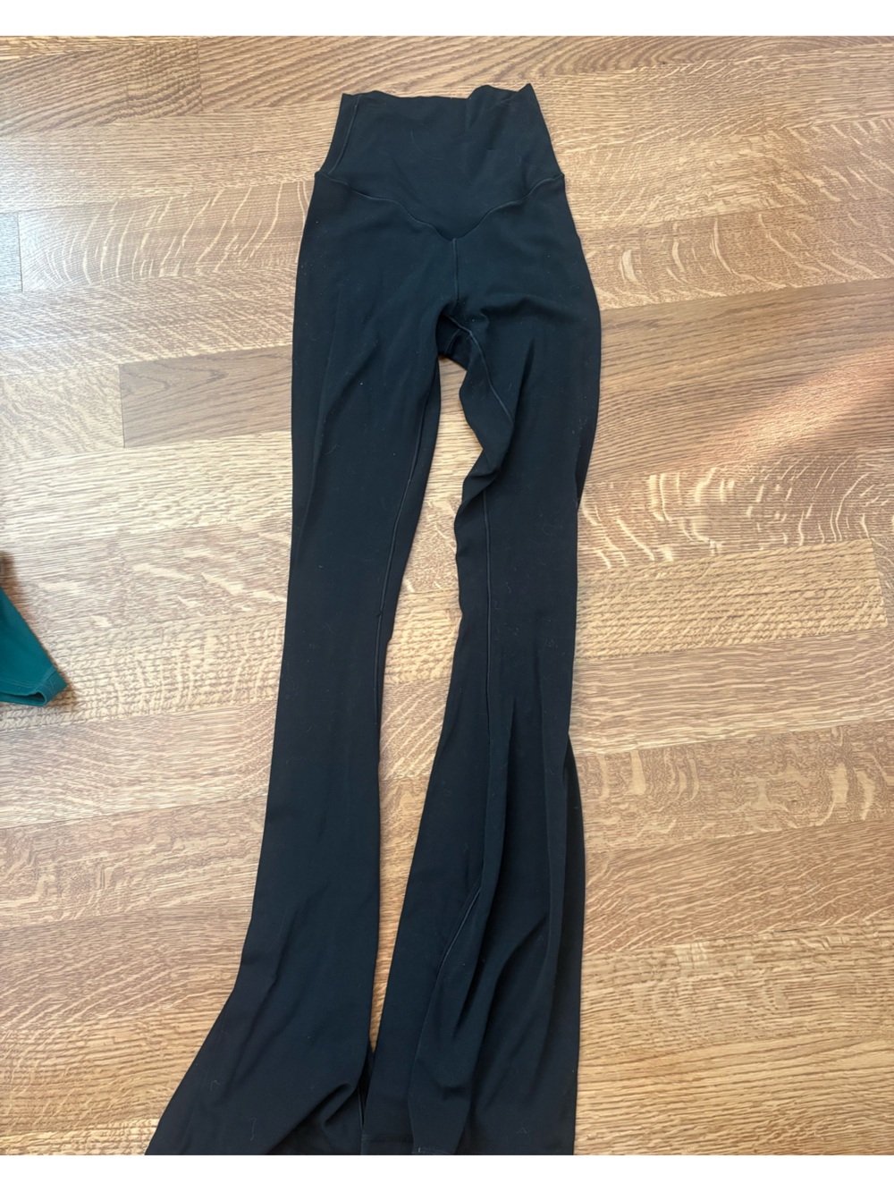 aerie Black High-Waist Flared Leggings